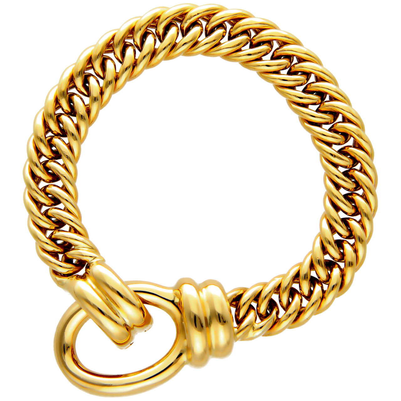 Yellow Gold Gourmette Bracelet