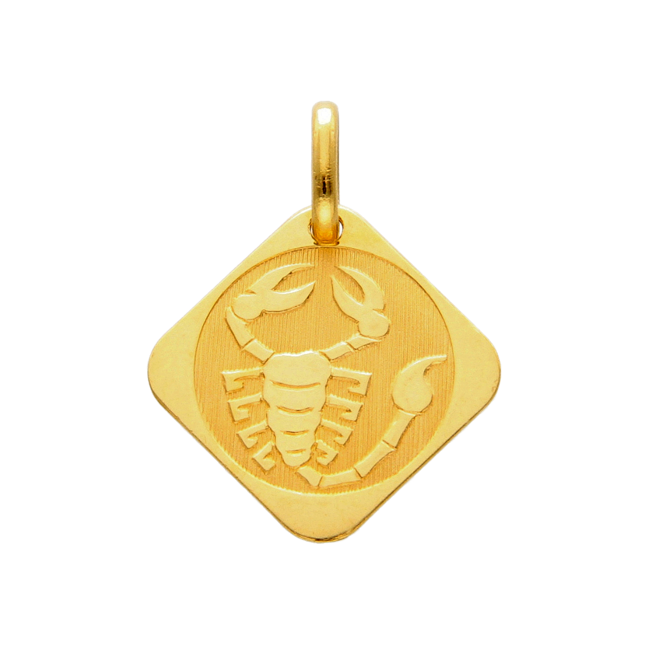 Medalla con escorpión oro amarillo