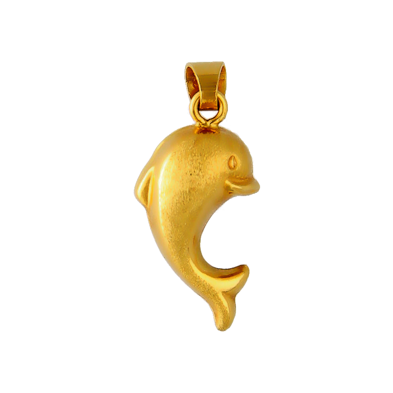 Ciondolo delfino in oro giallo