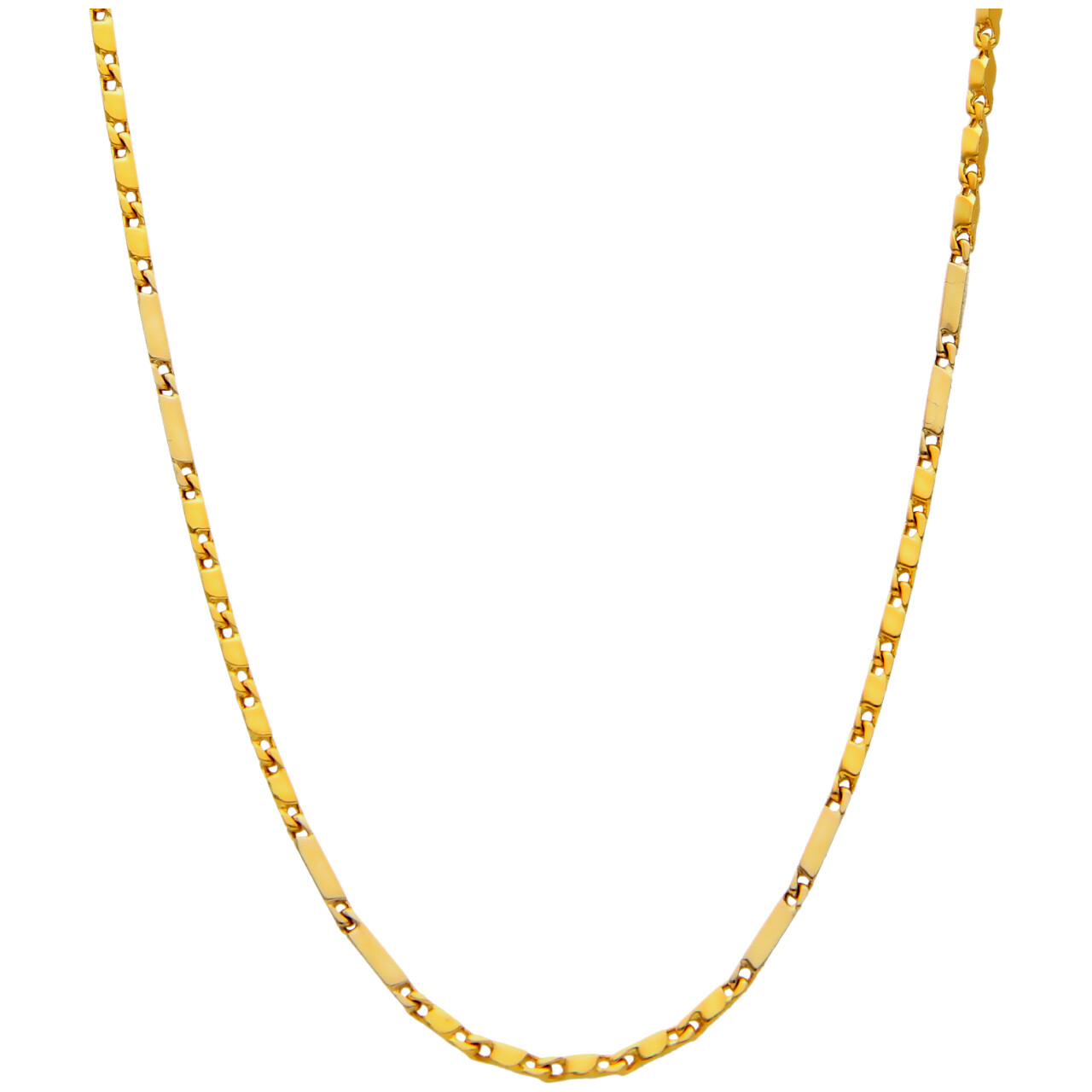 Yellow and White Gold Mancini Necklace