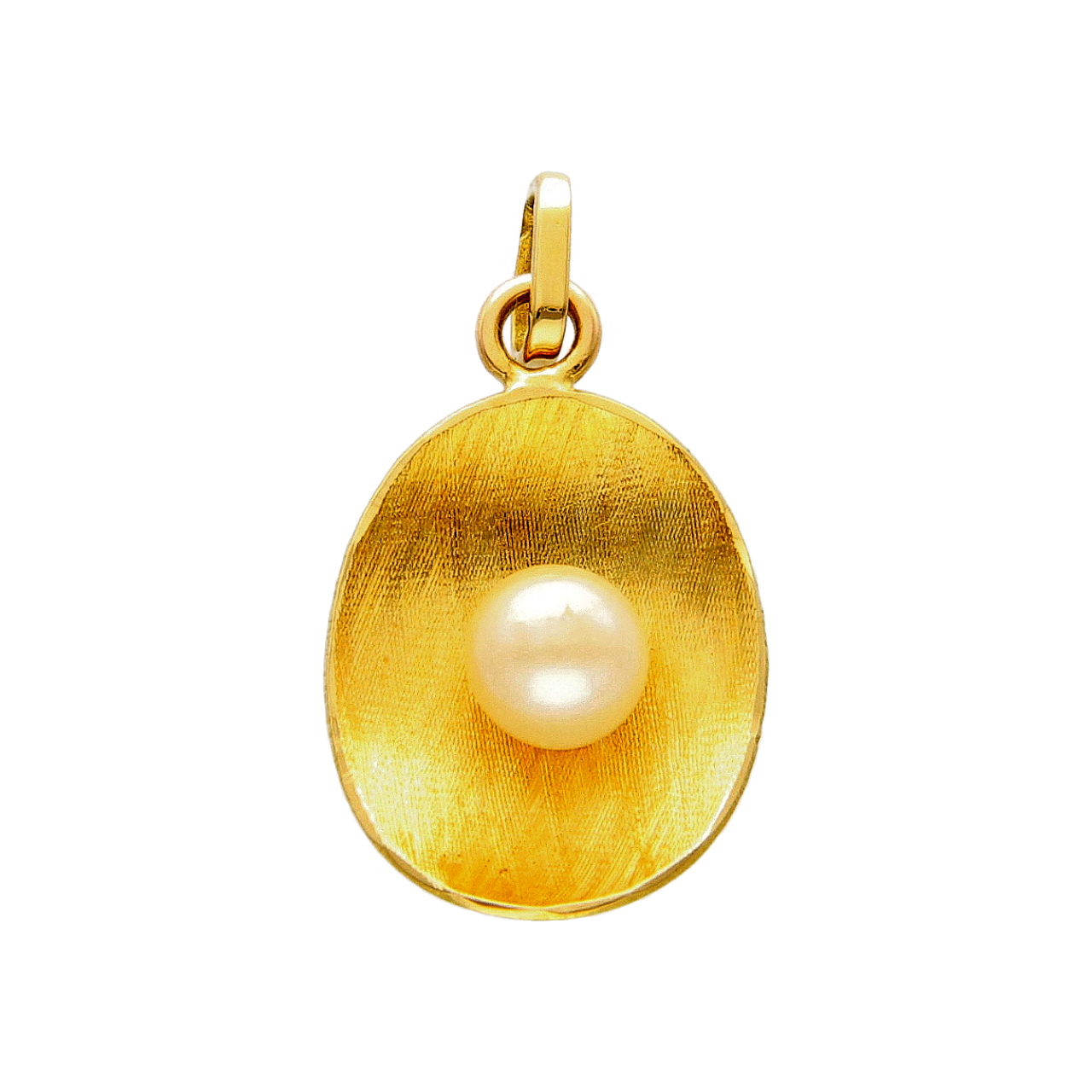 Colgante de oro amarillo con perla