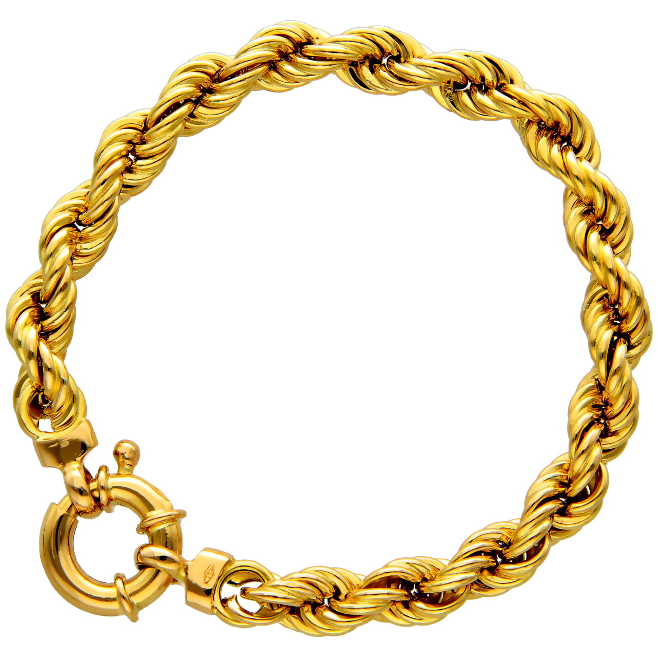 Yellow Gold Rope Bracelet