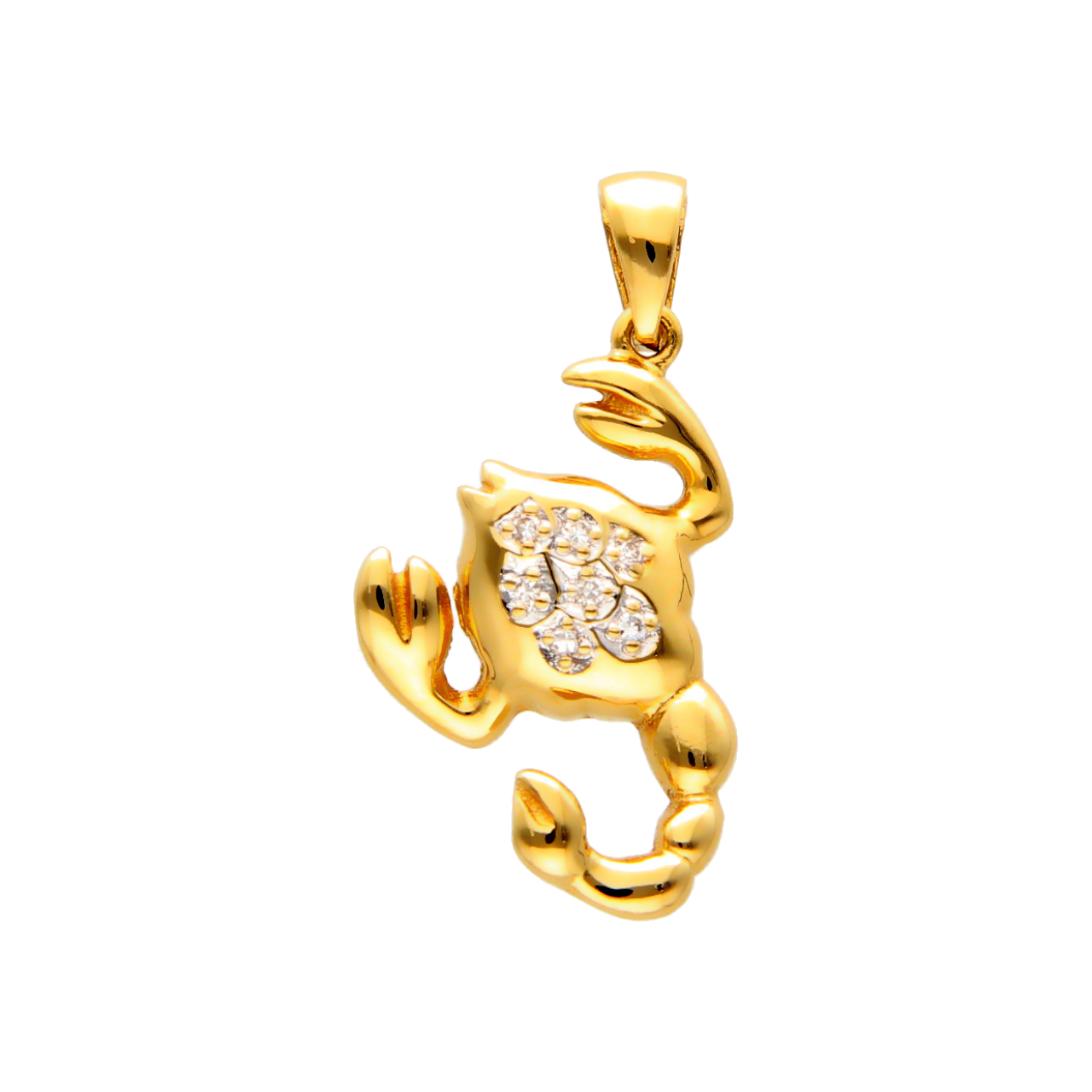 Scorpio Yellow Gold with Zircons