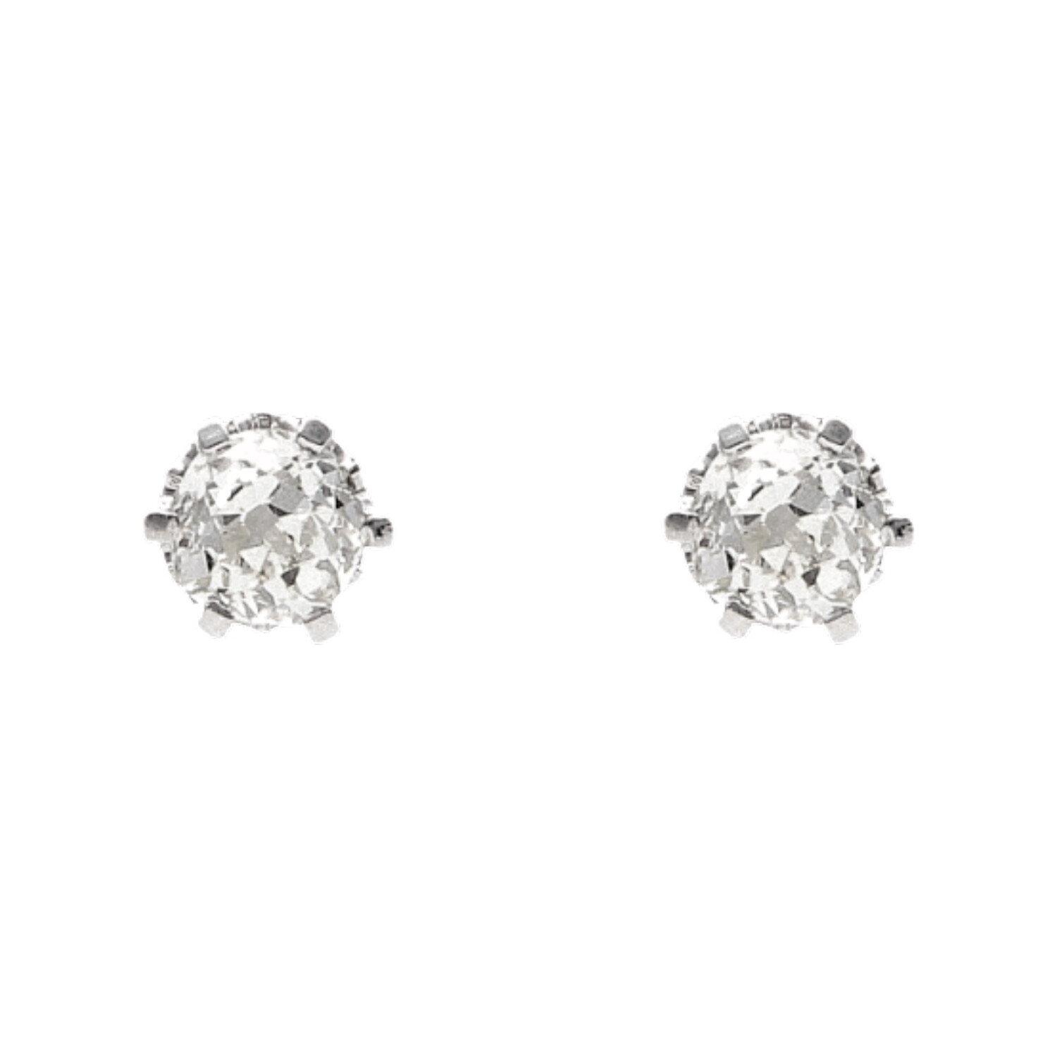 Pendientes oro blanco con diamantes 1.30 ct G/VSI