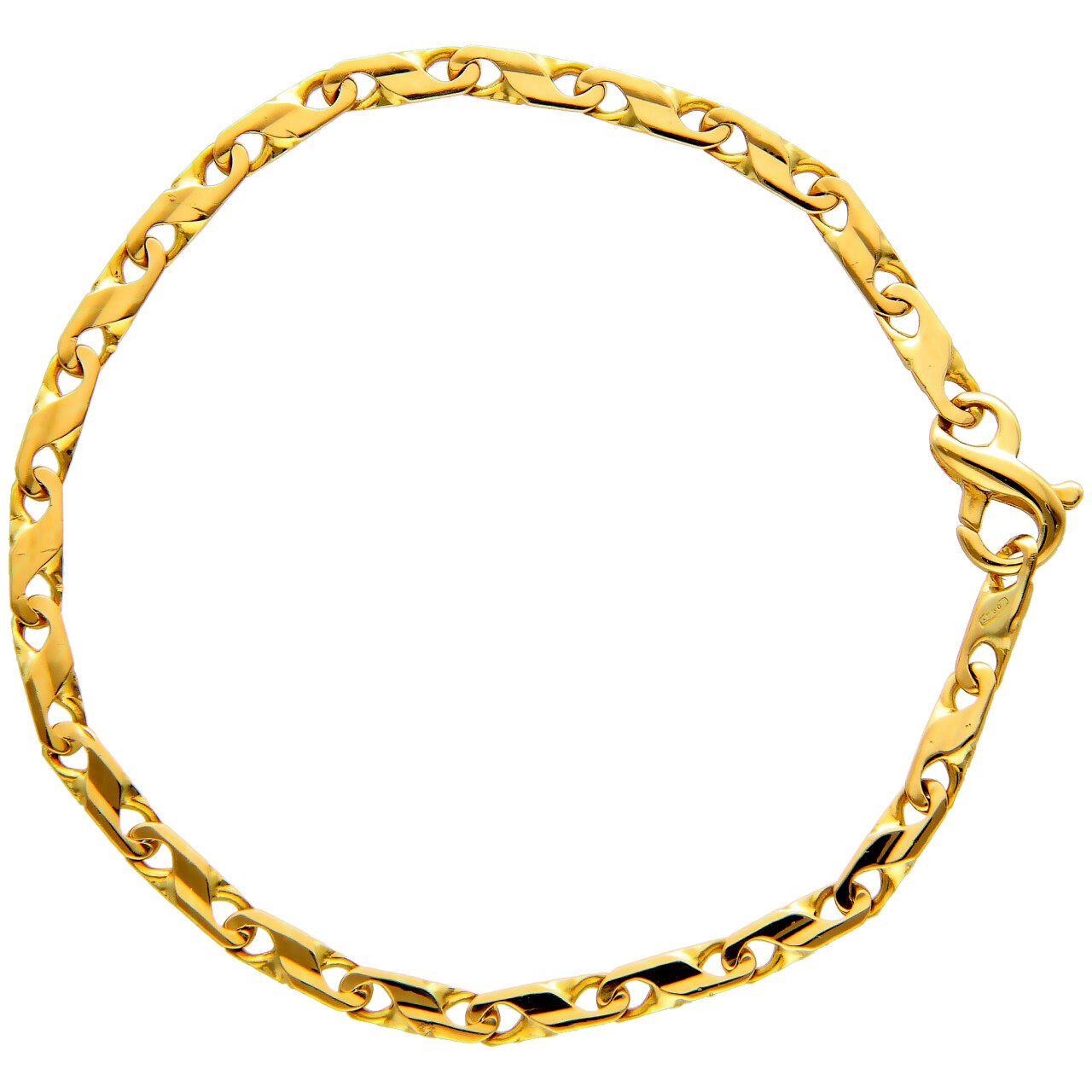 Pulsera oro amarillo, 20.5 cm