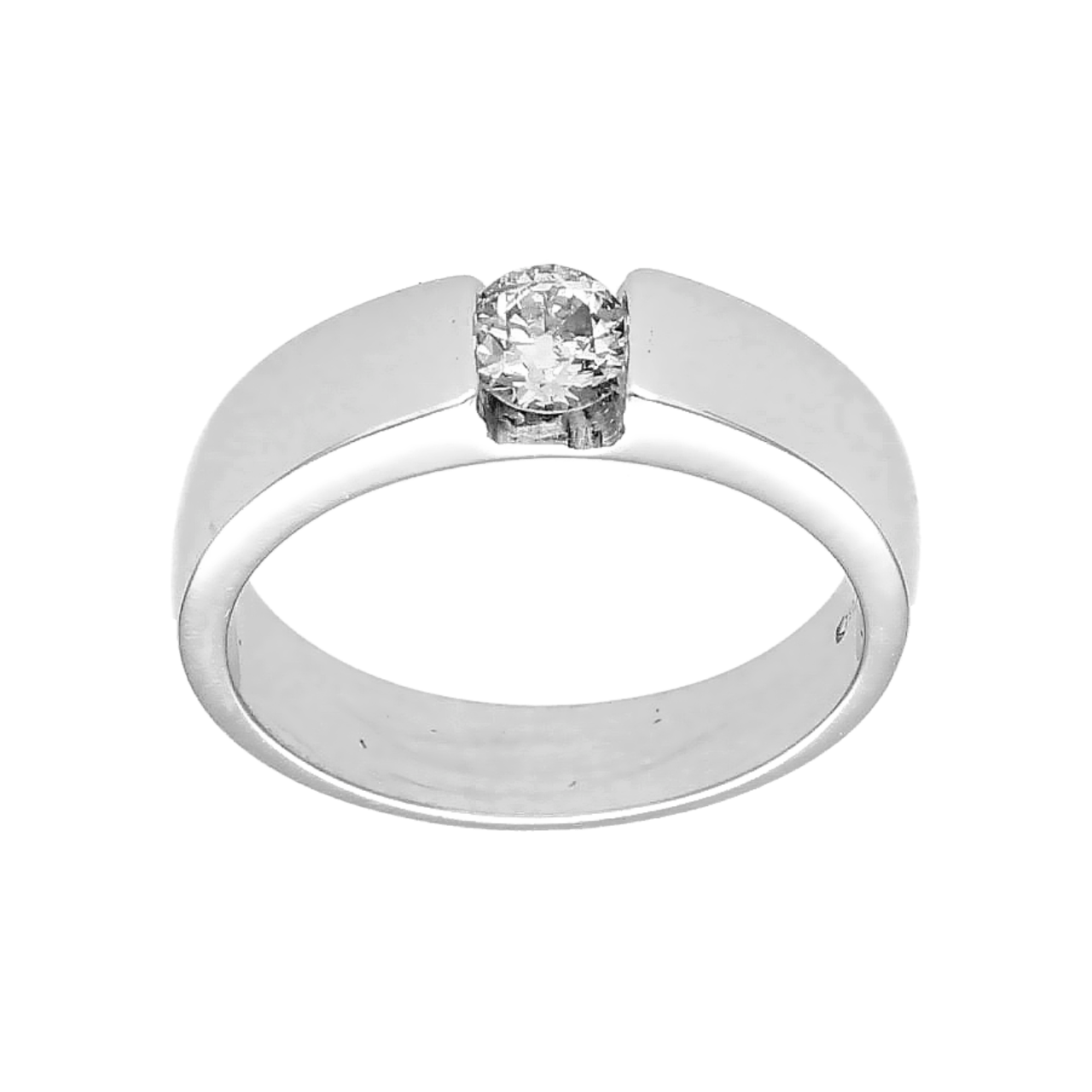 Weißgold Ring mit 0.25 ct. Diamant G/VVS2