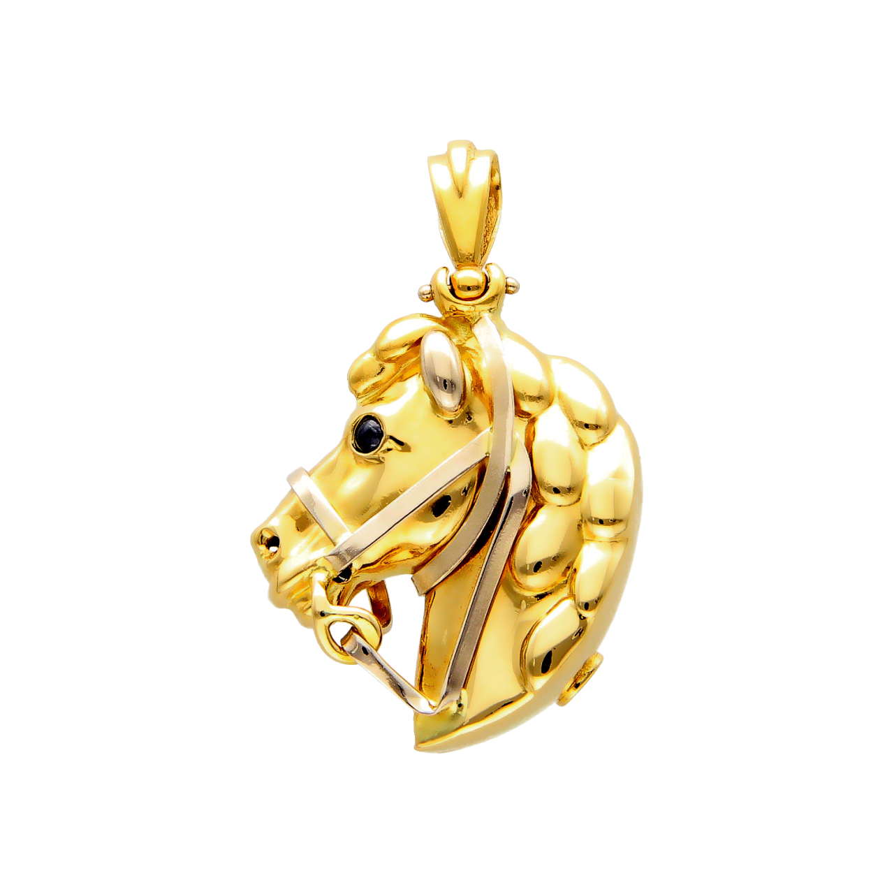 Two Gold Horse Pendant