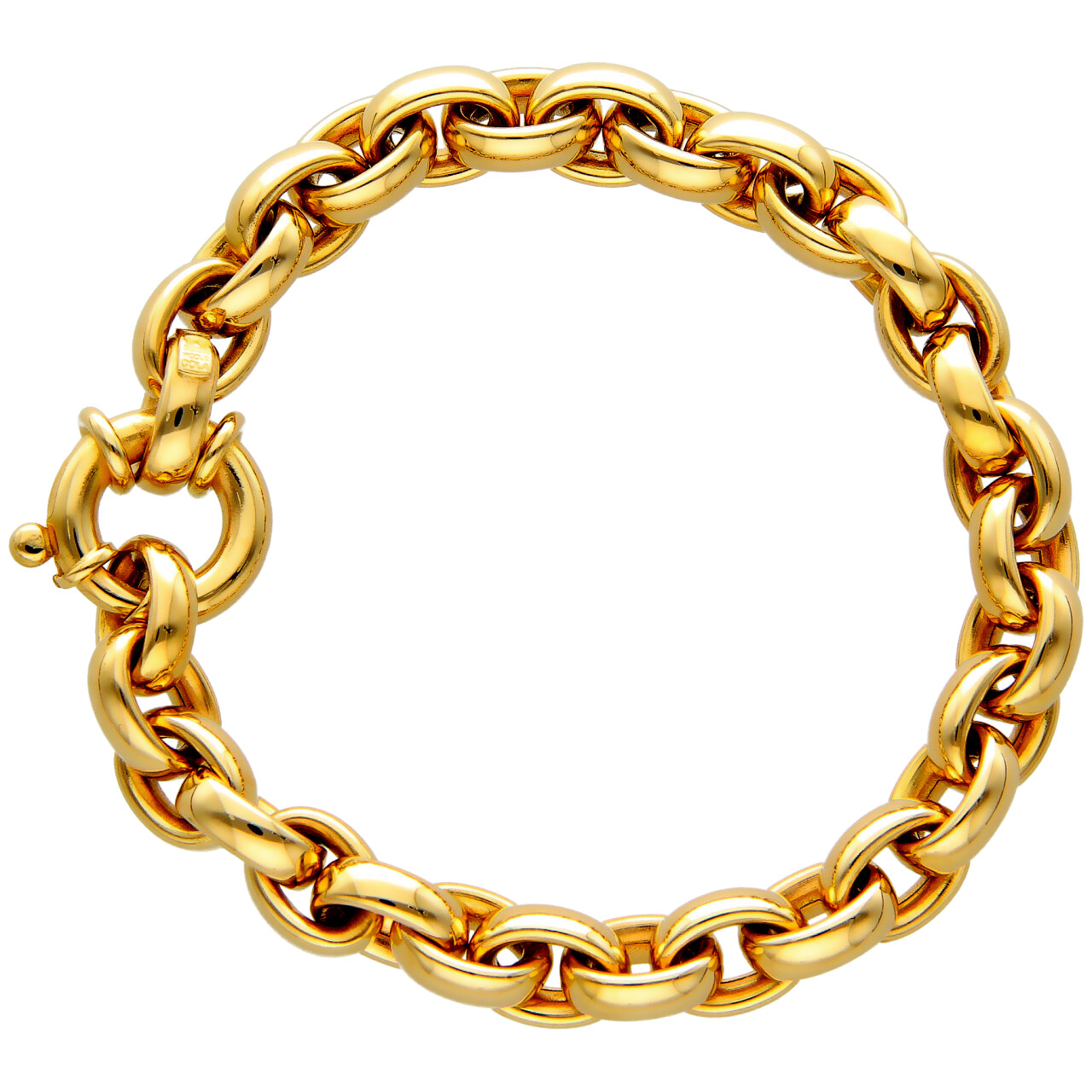 Rolò-Armband aus Gelbgold