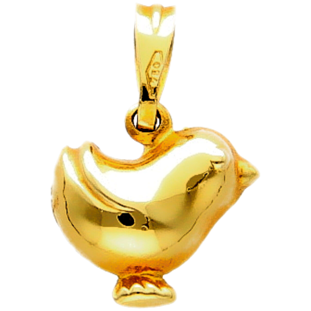 Colgante pollito oro amarillo