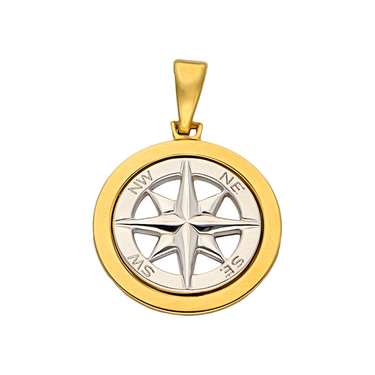 Ciondolo due ori rosa dei venti_1