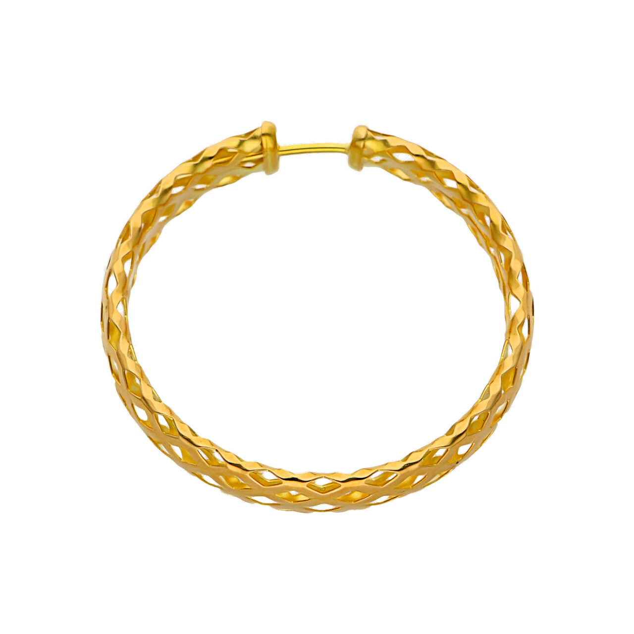 Orecchini oro giallo cerchio_3