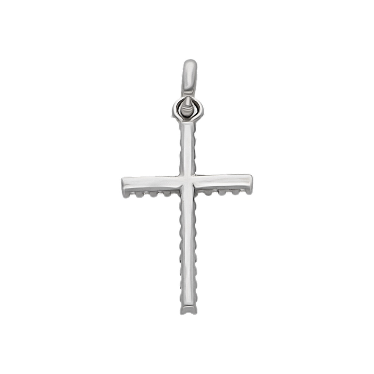 Croce in oro bianco con zirconi_3