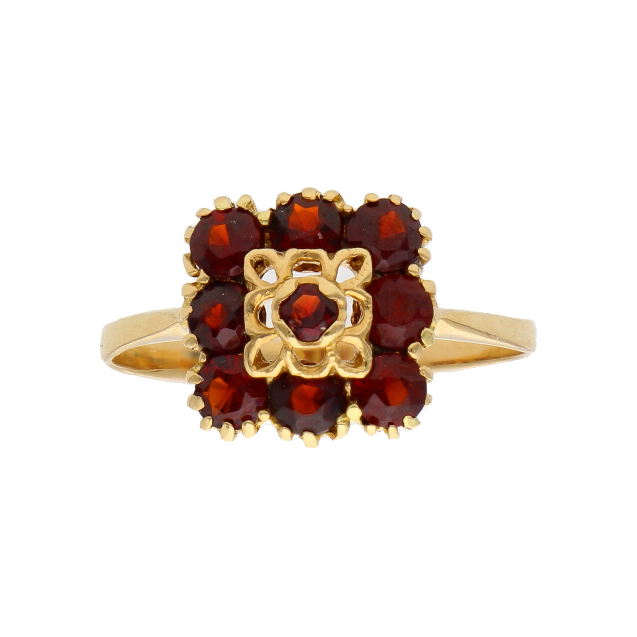 Anello oro giallo con granati_1