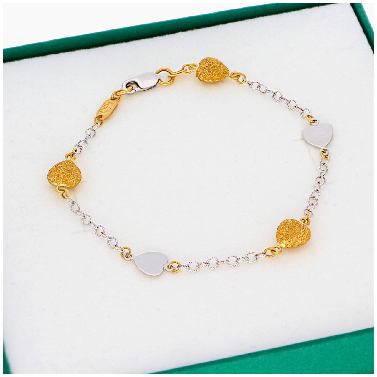 Bracciale due ori con cuoricini_5