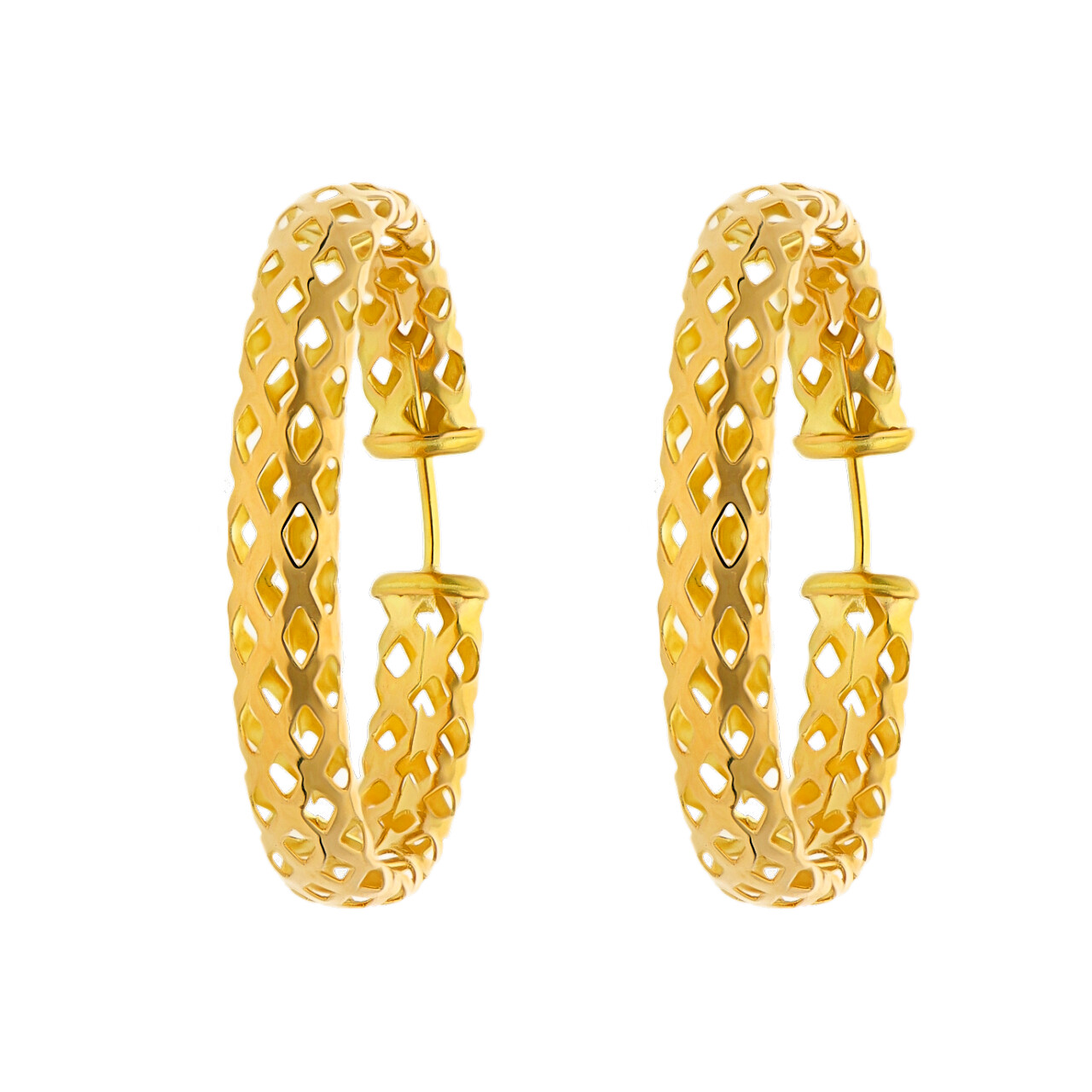 Orecchini oro giallo cerchio_1