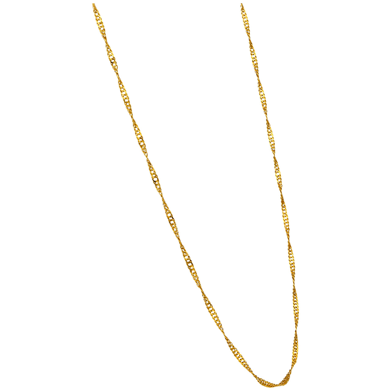 Collana oro giallo maglia serpente_3