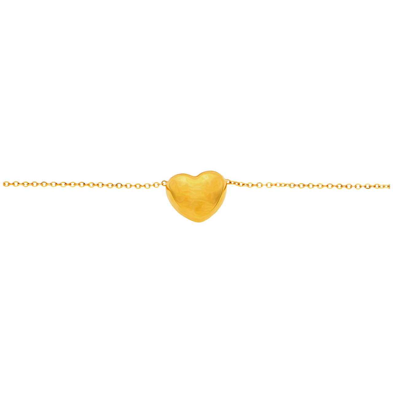Collana oro giallo con cuore_3
