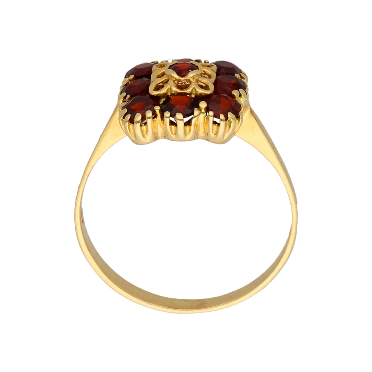 Anello oro giallo con granati_3