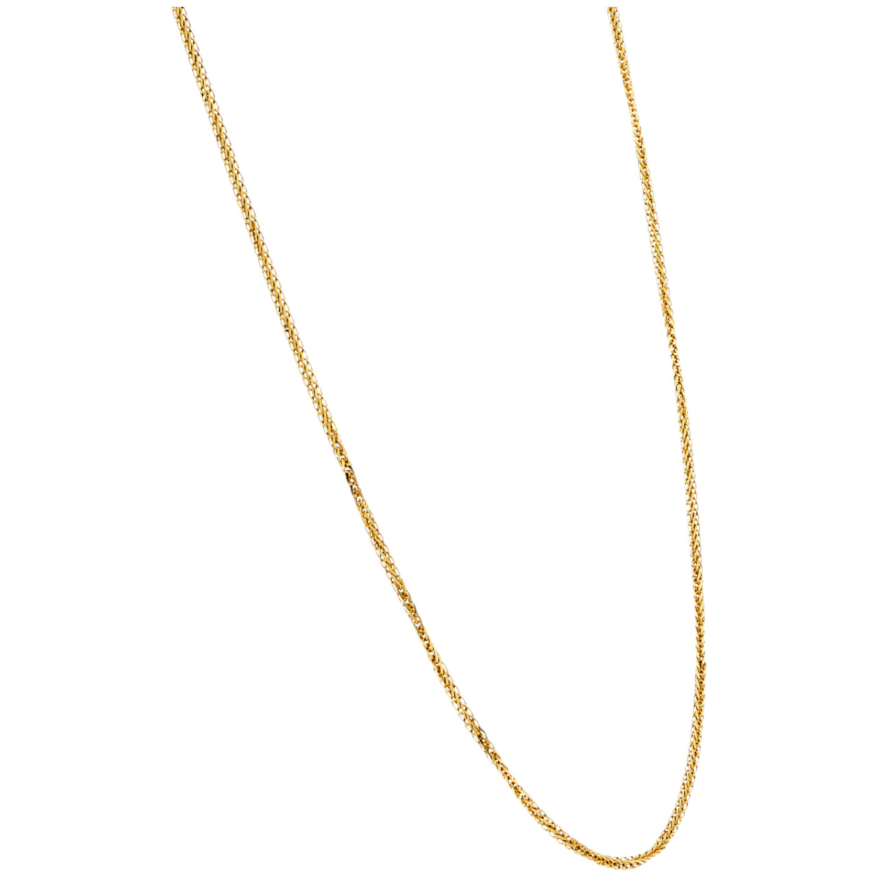 Collana oro giallo maglia spiga_3