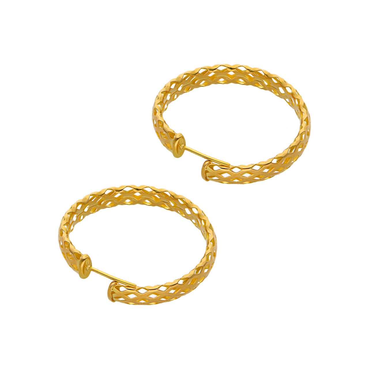 Orecchini oro giallo cerchio_2