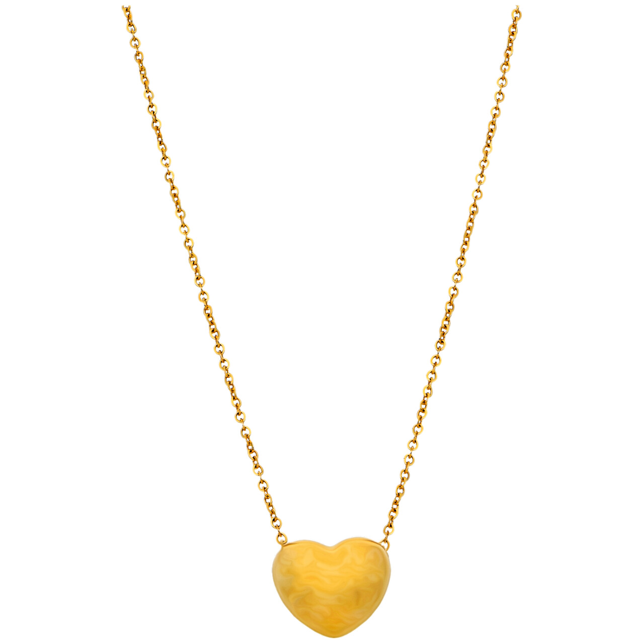 Collana oro giallo con cuore_1