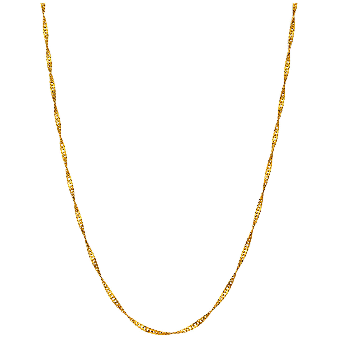 Collana oro giallo maglia serpente_1