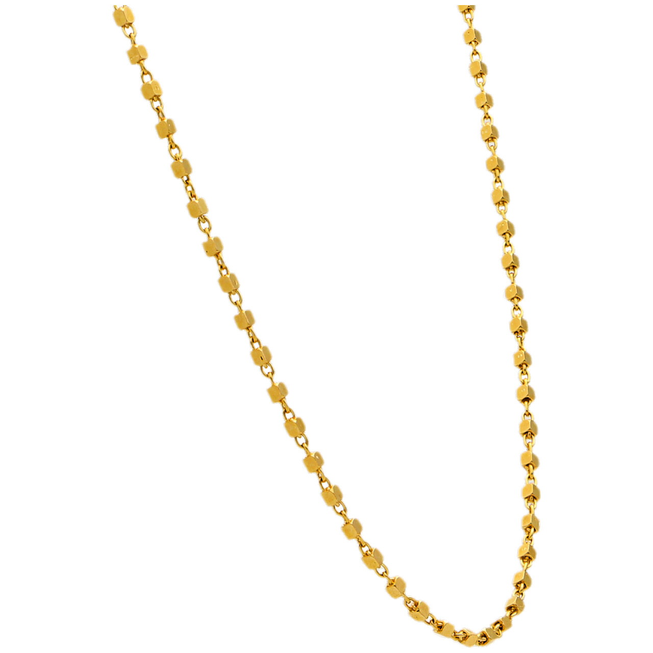 Collana oro giallo con maglia lavorata_3