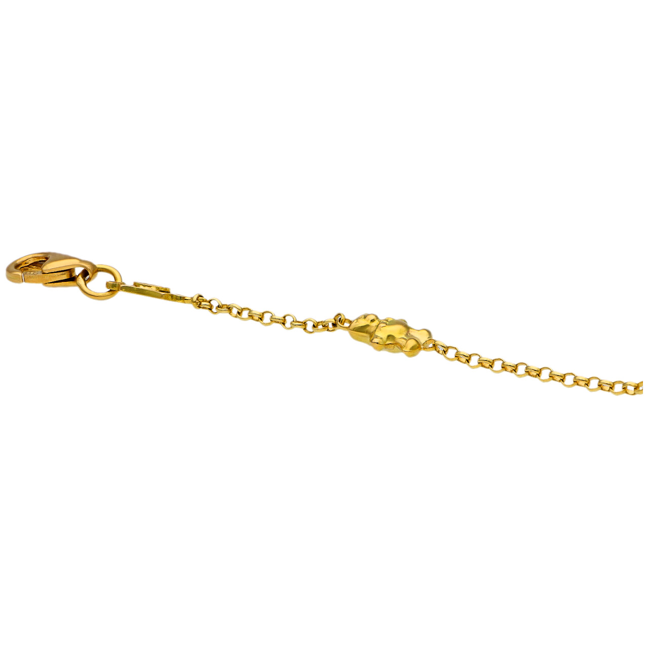 Bracciale bimbo con orsetti in oro giallo_4