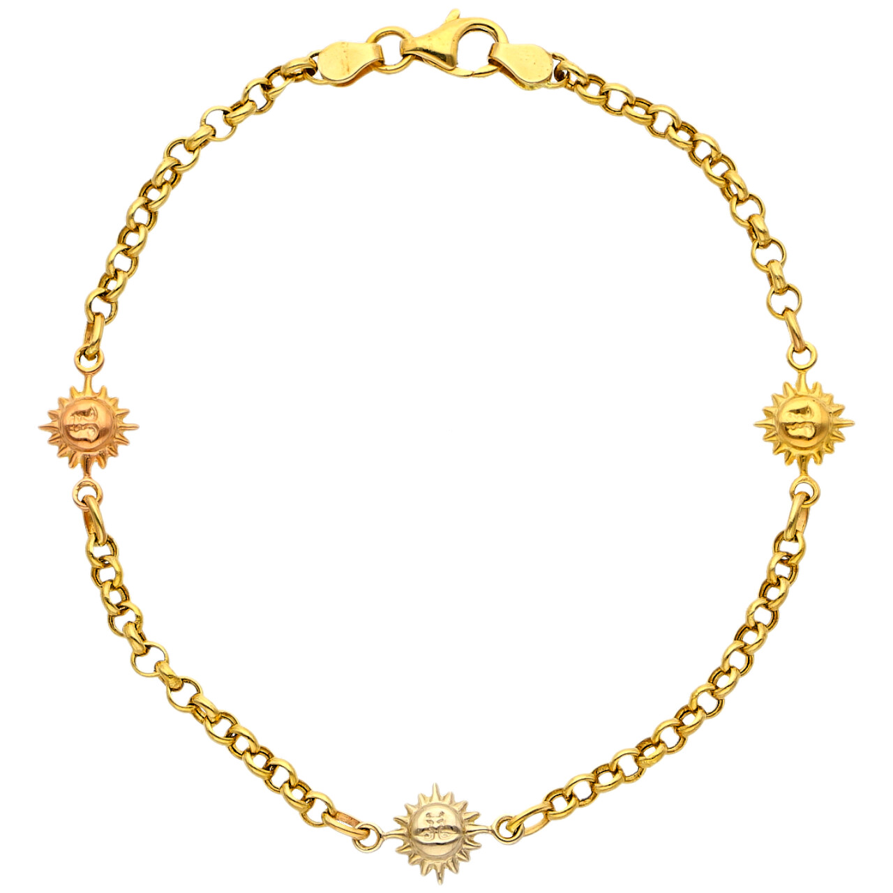 Bracciale soli tre ori_1