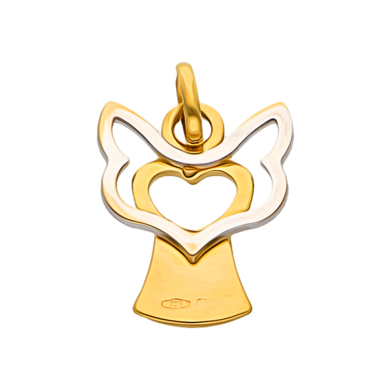 Ciondolo angioletto due ori_3