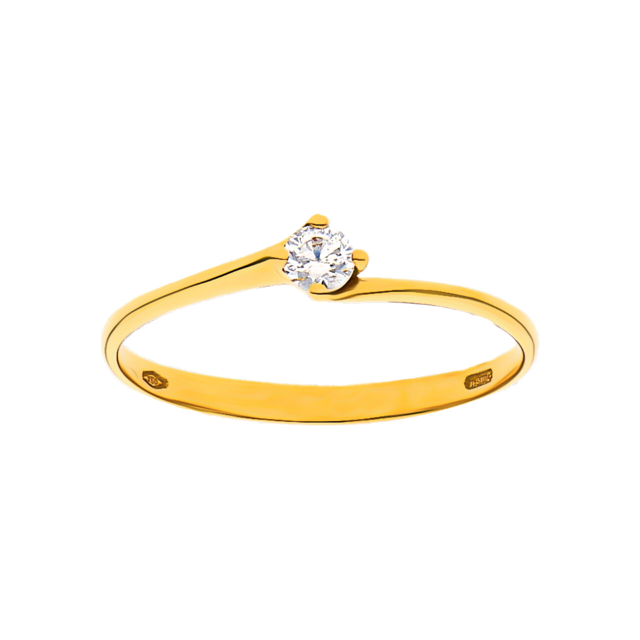 Anello solitario oro giallo con diamante_1