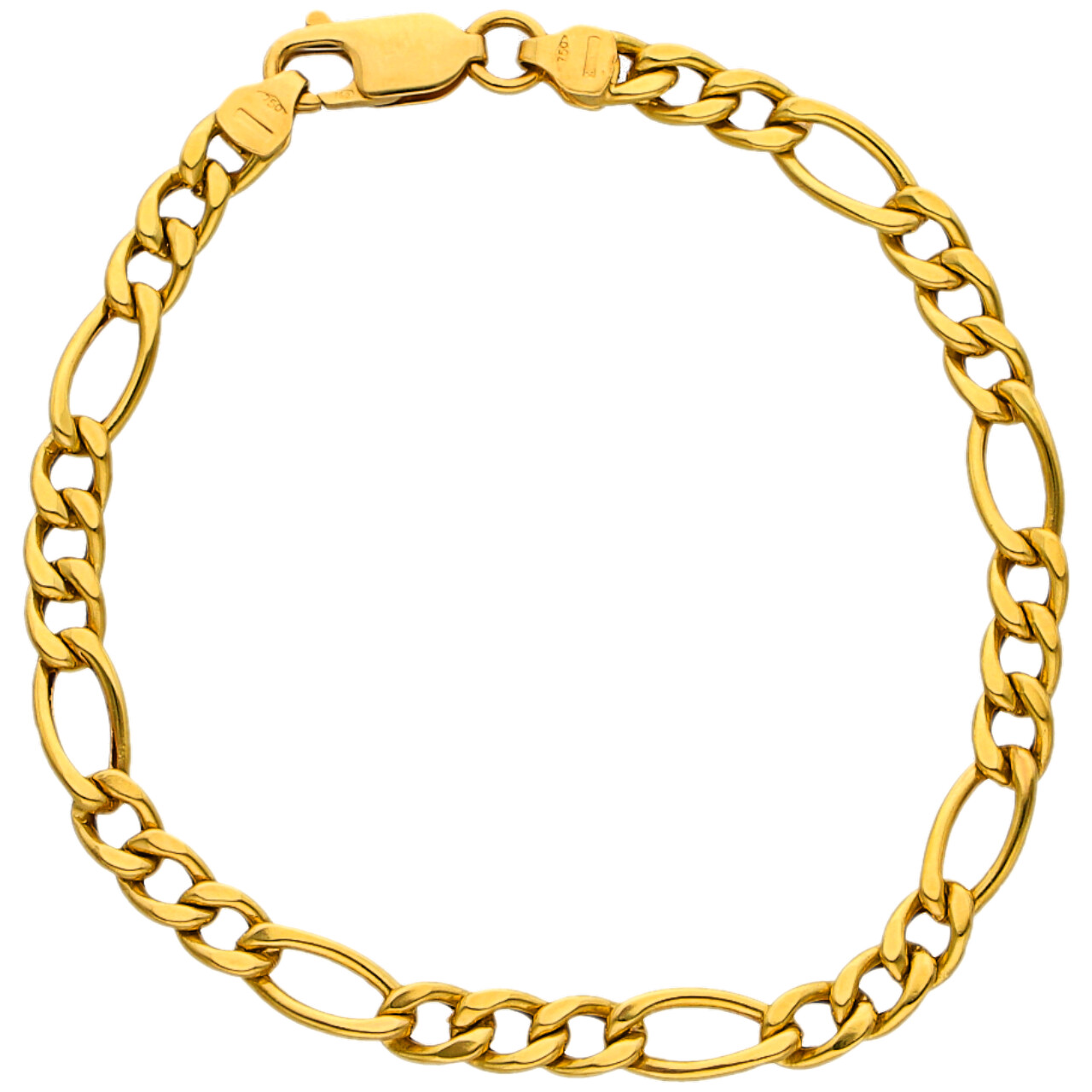 Bracciale oro giallo maglia figaro_1