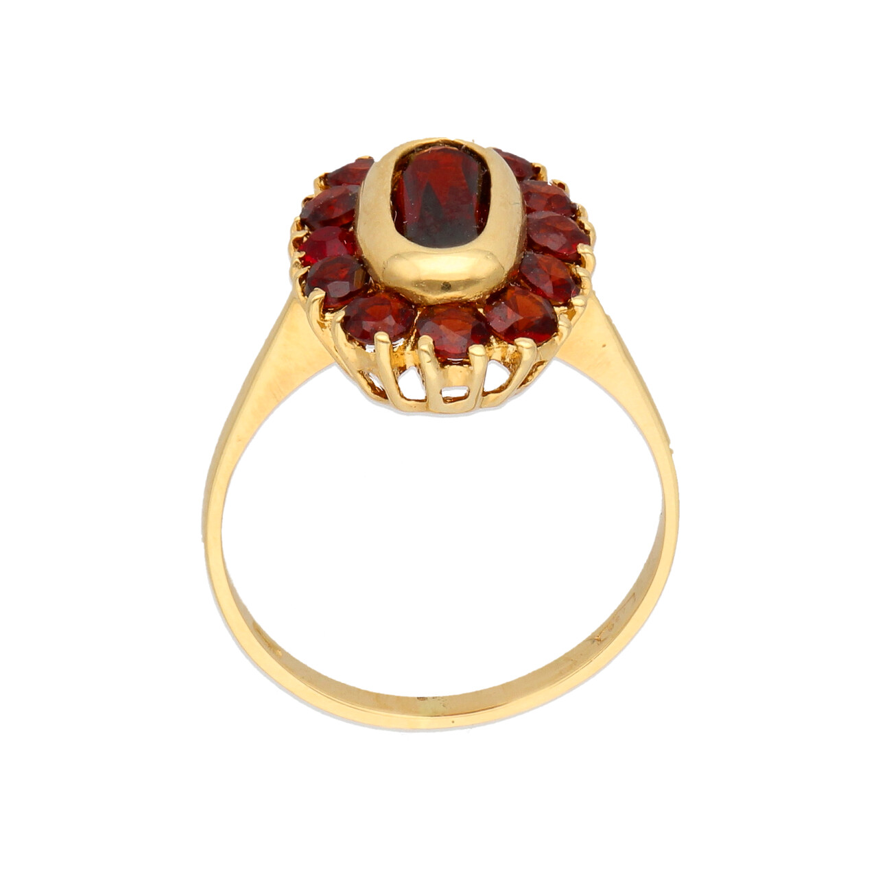Anello oro giallo con granati_4
