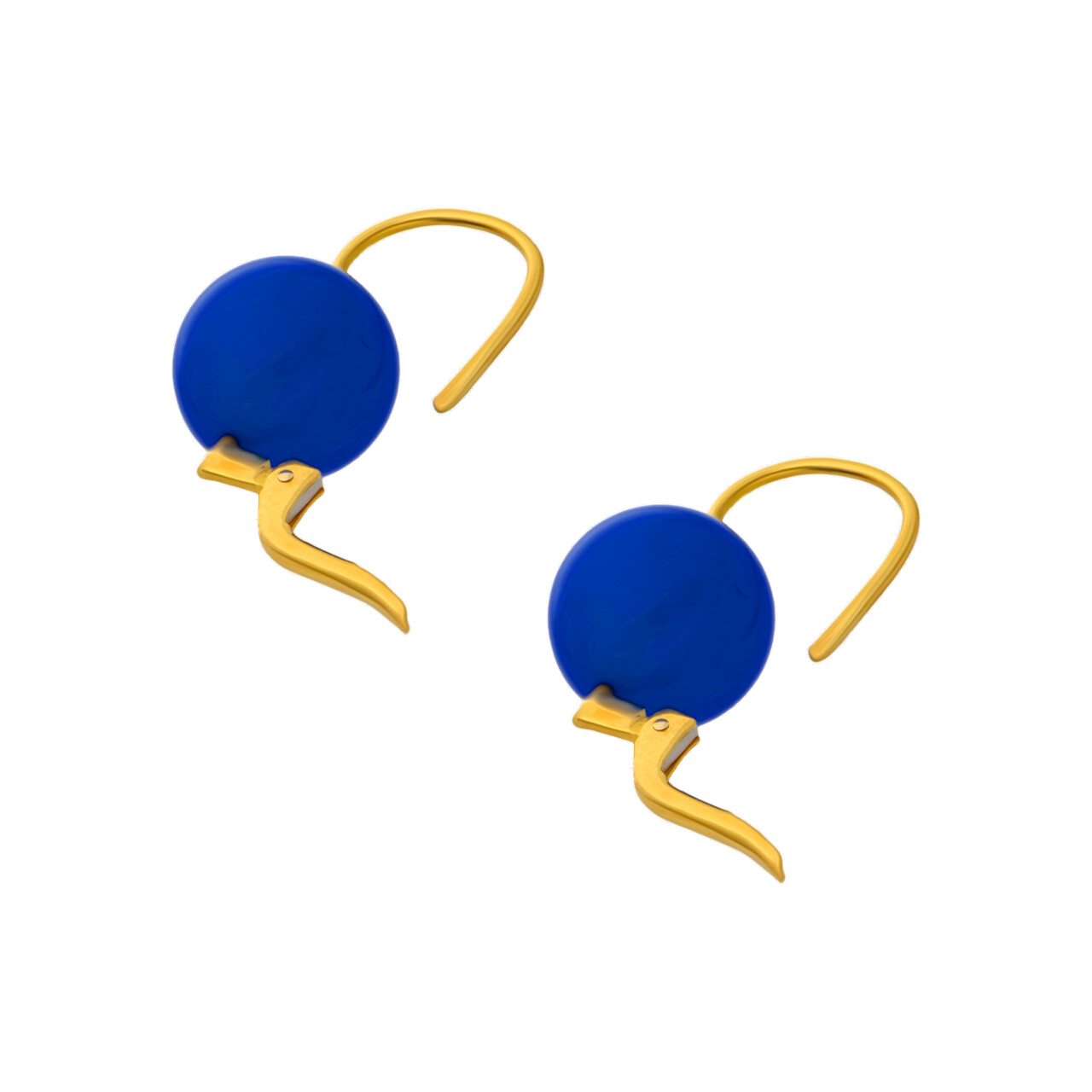 Orecchini monachella oro giallo con lapislazzuli_3