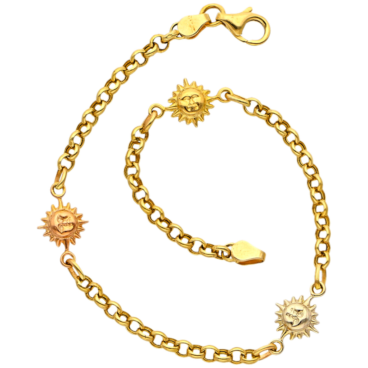 Bracciale soli tre ori_2