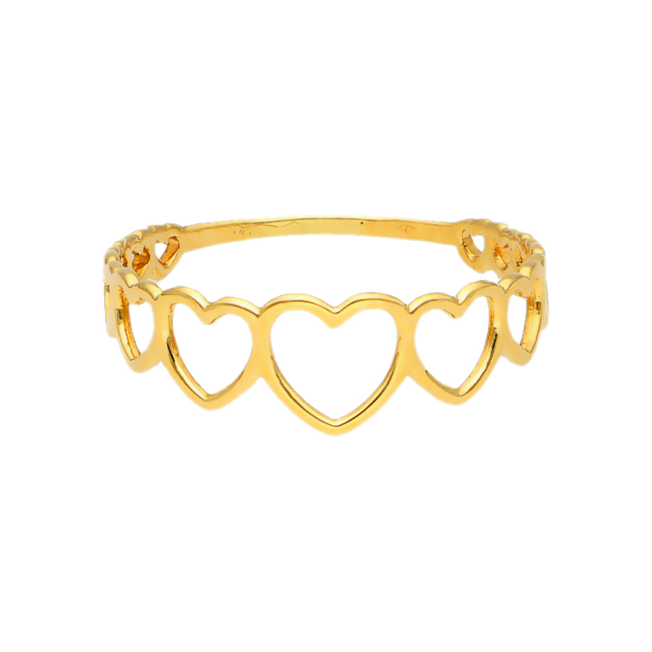 Anello oro giallo cuori_1