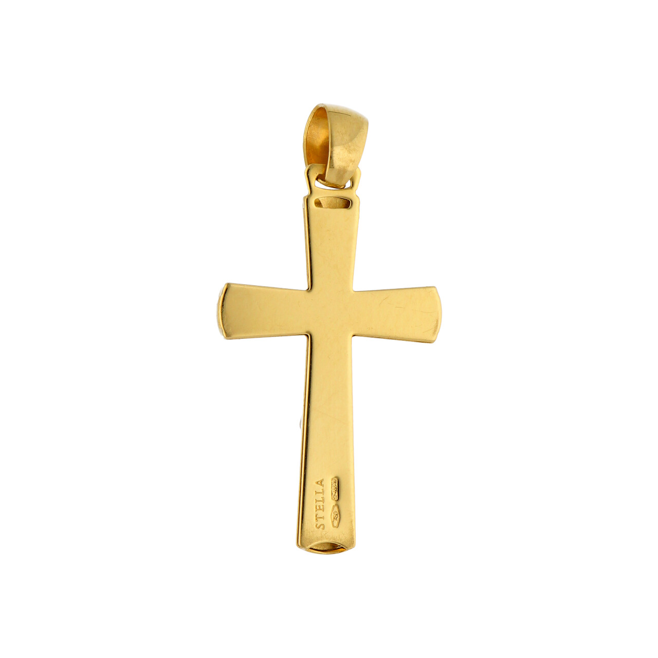 Croce con cristo oro giallo e bianco_4