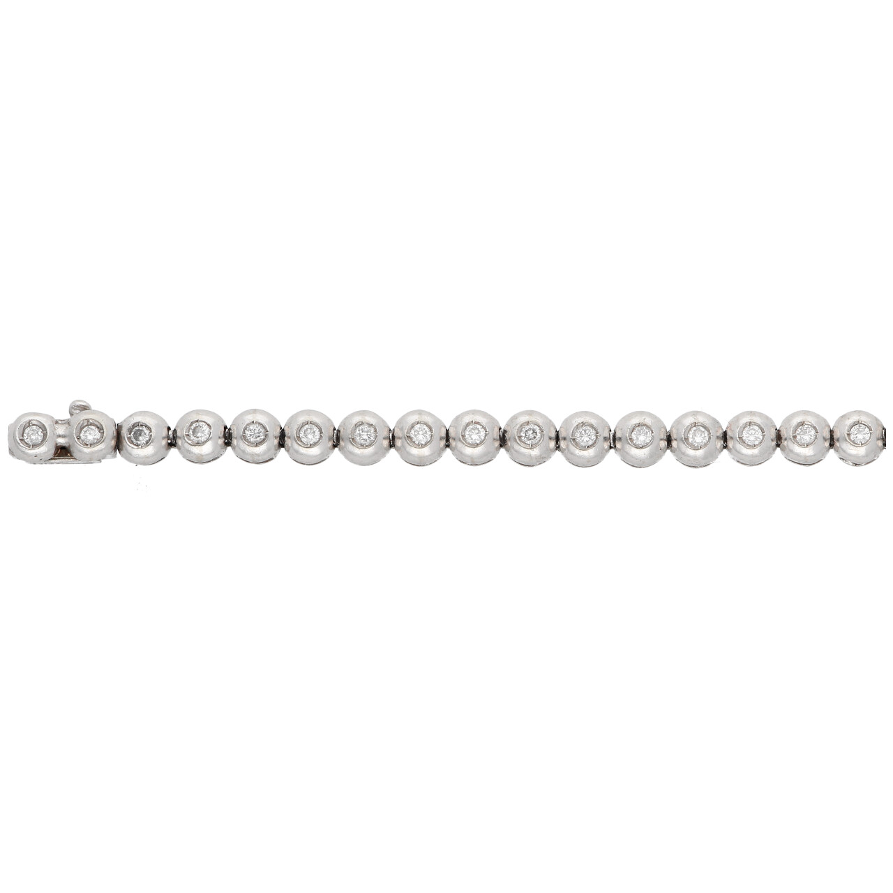 Bracciale tennis oro bianco con diamanti_3