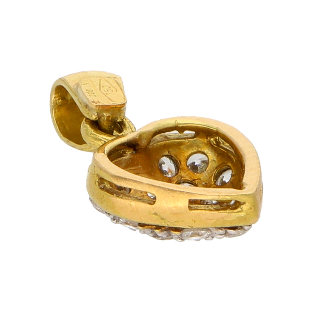 Cuore oro bianco e giallo con zirconi_3