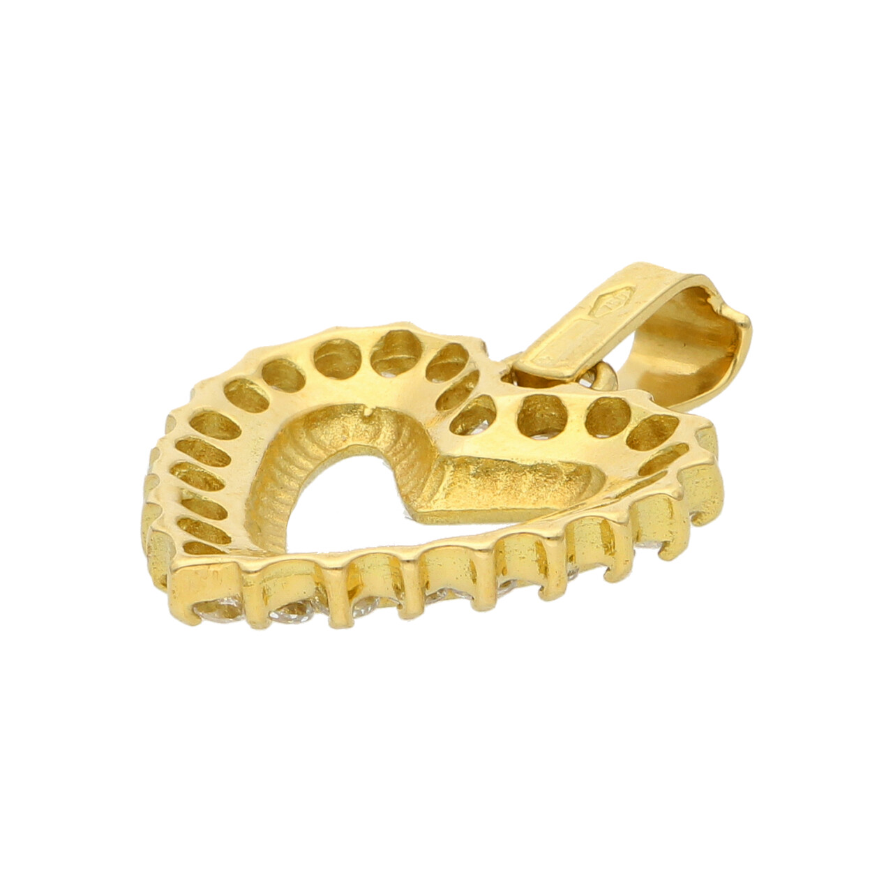 Ciondolo cuore oro giallo con zirconi_4