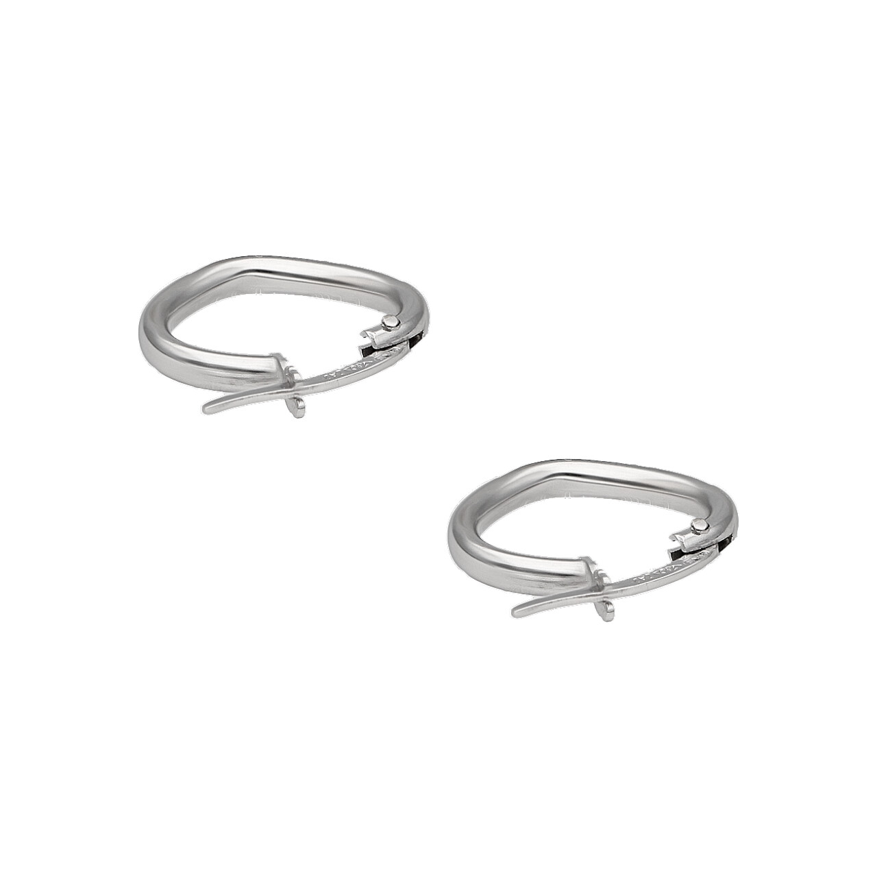 Orecchini oro bianco cerchi cuore_3