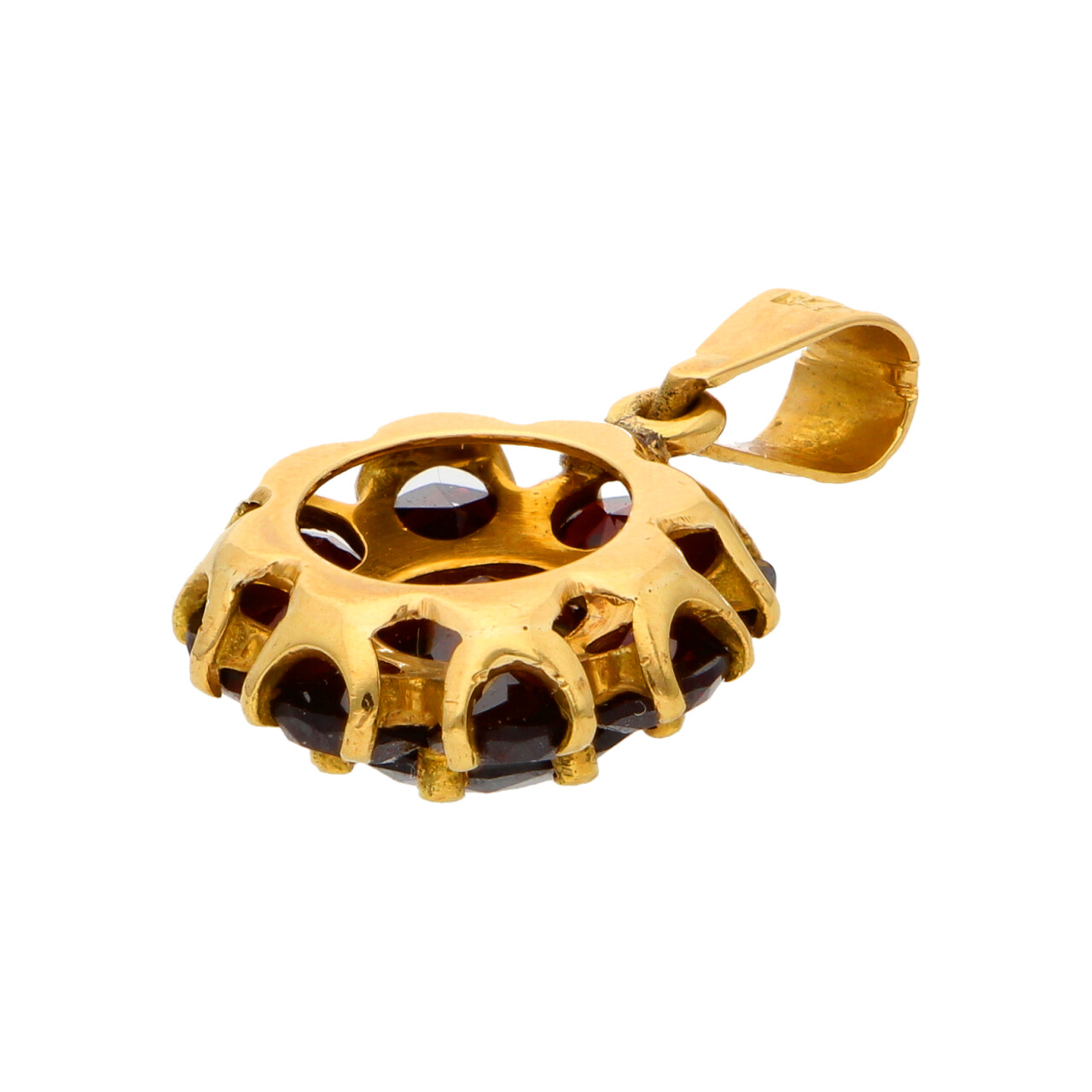 Ciondolo in oro giallo con granati_3