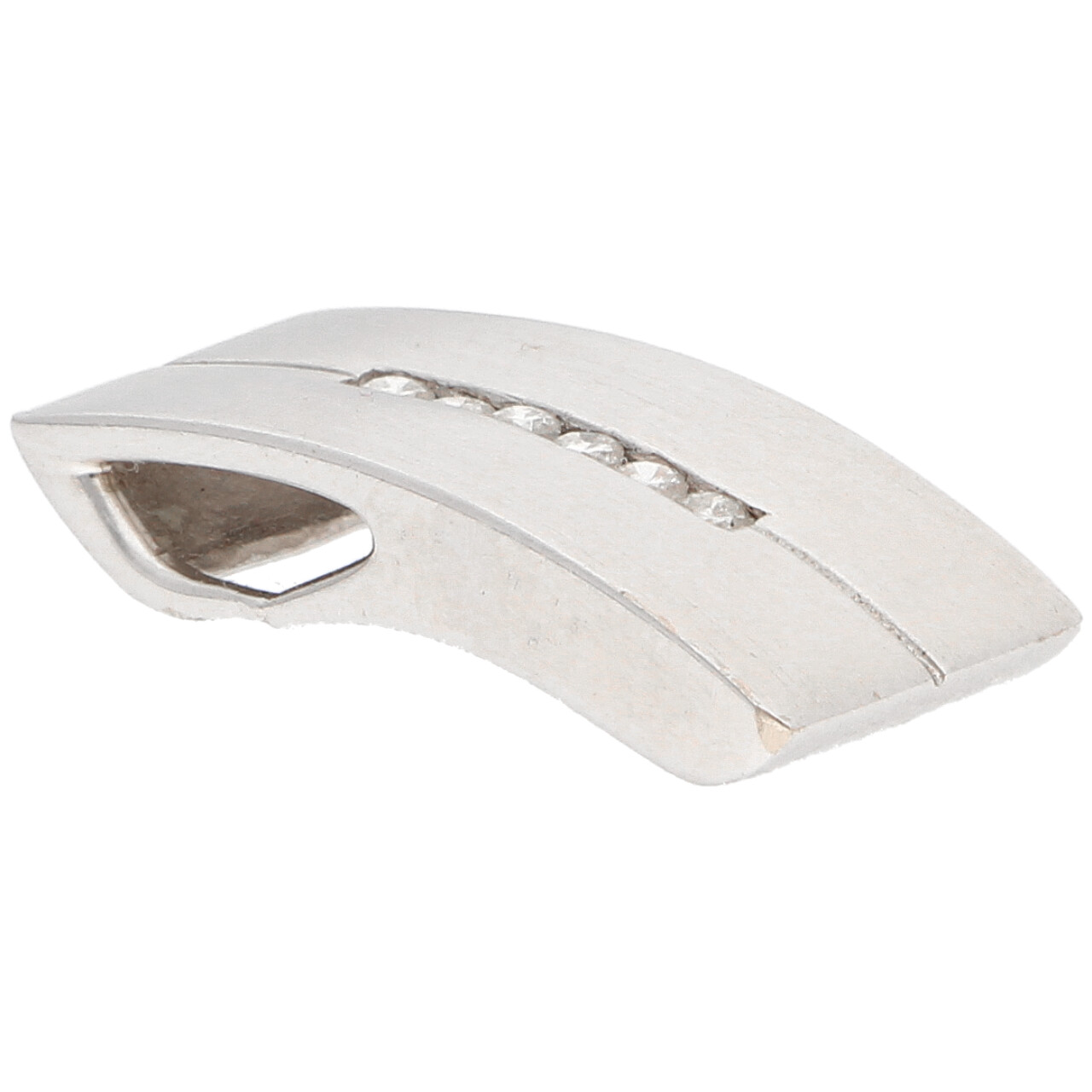 Ciondolo moderno in oro bianco con diamanti_2