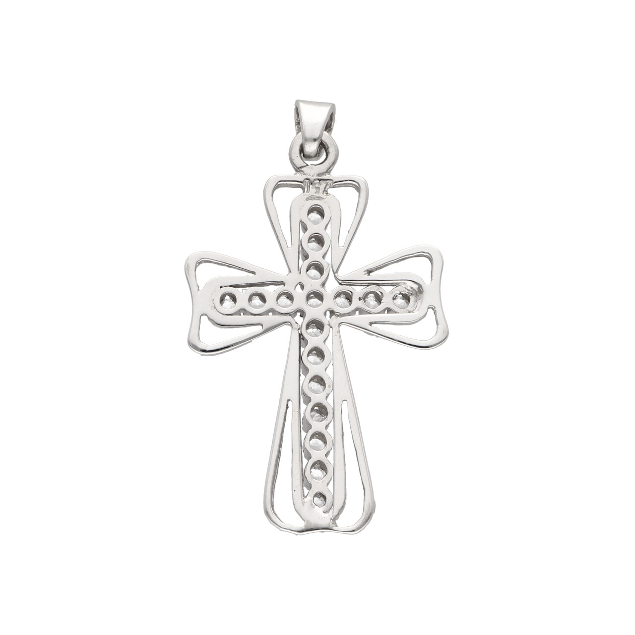 Croce in oro bianco con zirconi_3