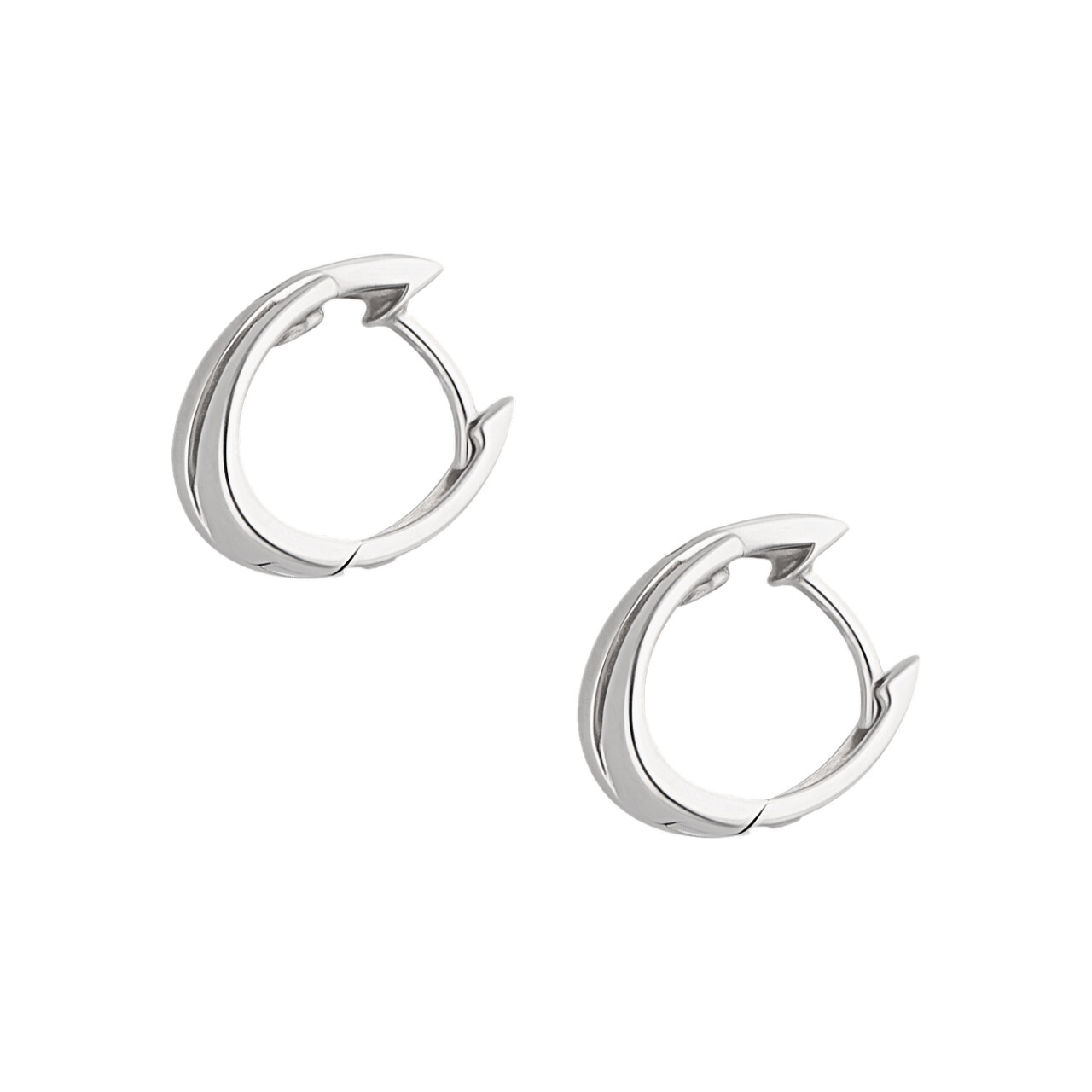 Orecchini oro bianco con diamanti 0,06 ct._2