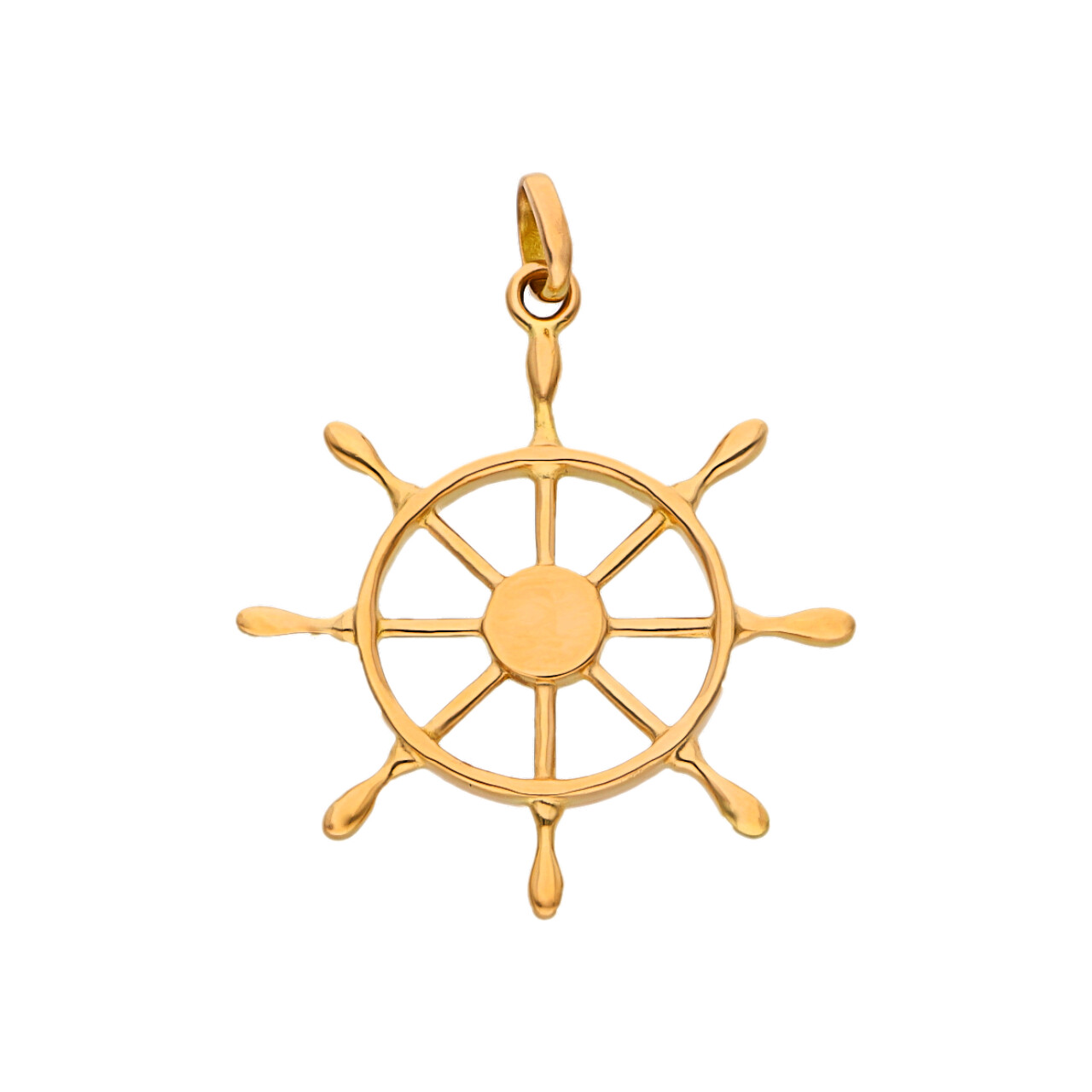 Ciondolo timone in oro giallo_3