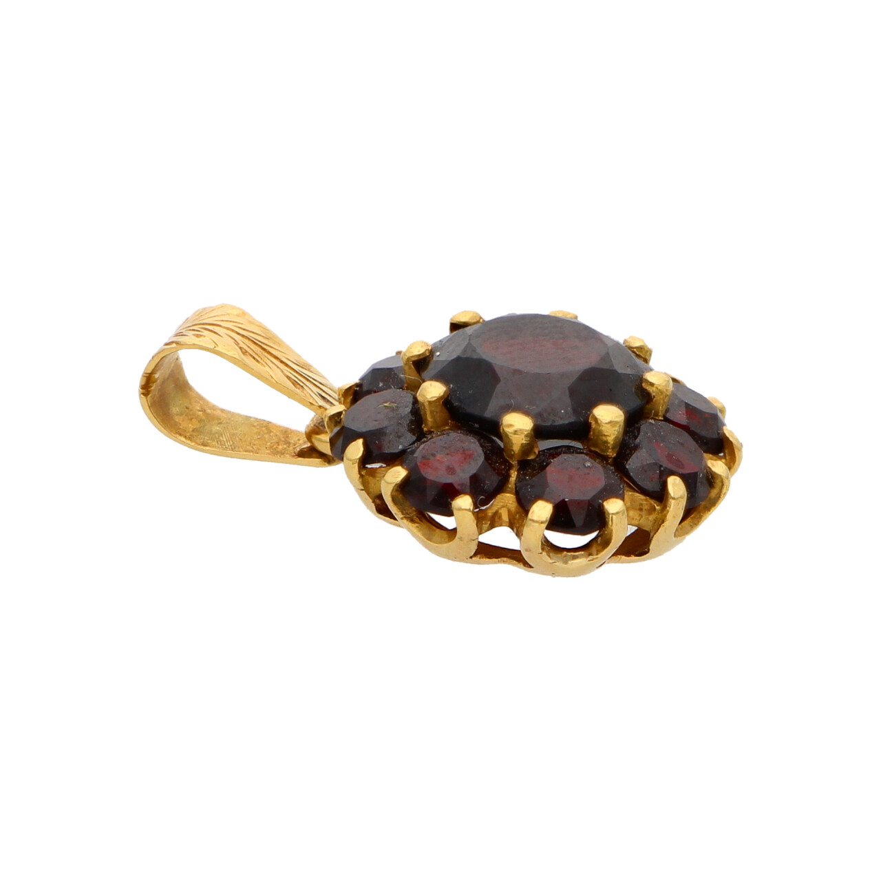 Ciondolo in oro giallo con granati_2