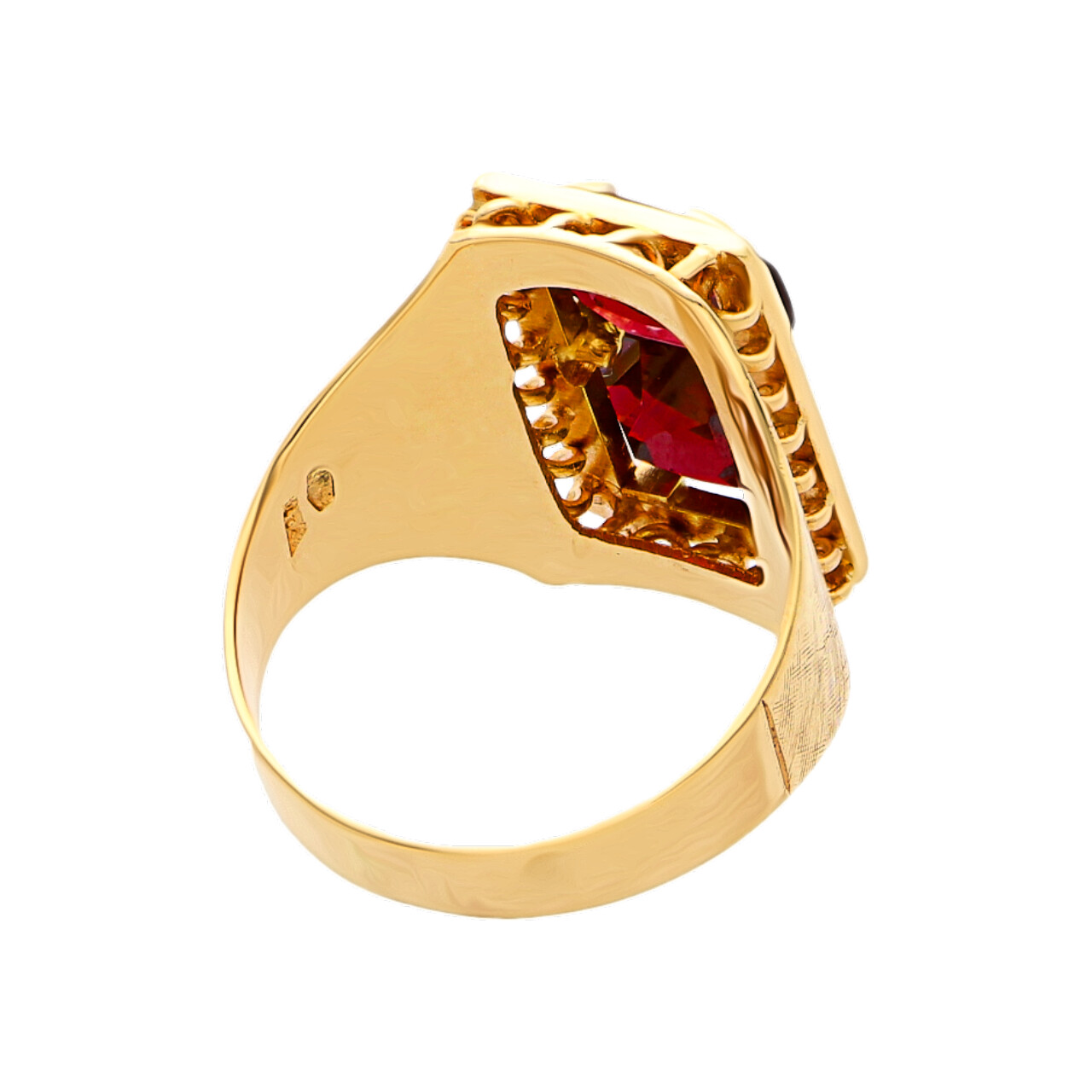 Anello oro giallo con granati_3