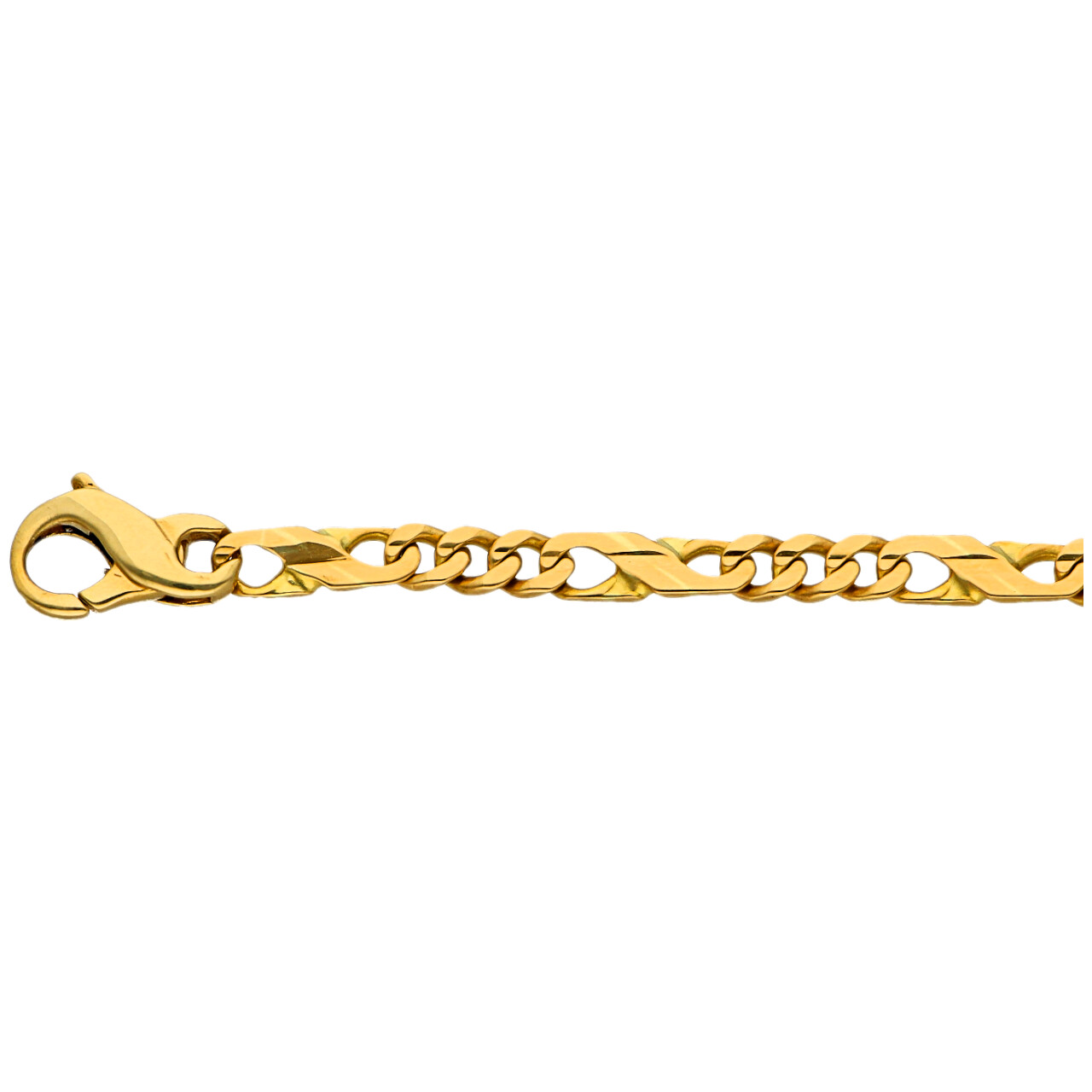 Bracciale in oro giallo maglia 3+1_3