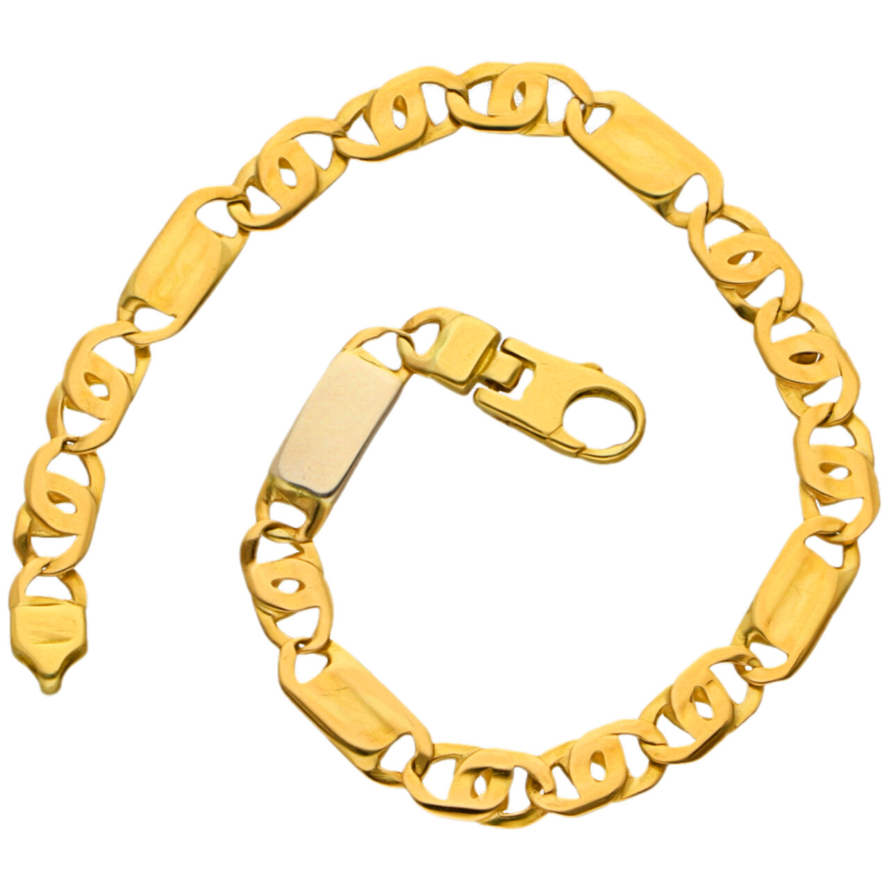 Bracciale 2 ori maglia occhio di pernice_2